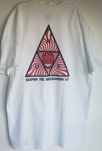 Huf x Spitfire Skateboarding T-shirt - Picture 1 of 5